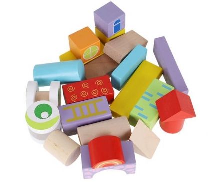 Дървена проходилка с кубчета, дървена проходилка, проходилка с кубчета, проходилка, детска проходилка, бебешка проходилка, игра, игри, играчка, играчки