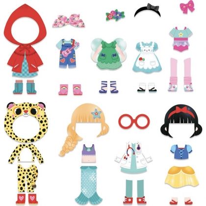 Vilac, Кукла за обличане с магнитни дрехи, Дегизировките на Миа, магнитни дрехи, магнитна кукла, облечи куклата, игра за обличане, детска игра, детски игри, детска играчка, детски играчки, игра, игри, играчка, играчки