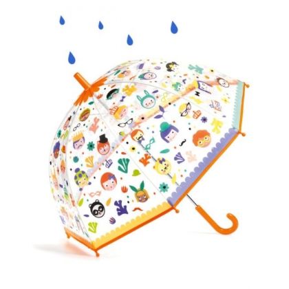 Djeco, Чадър със сменящи се цветове, лица, чадър, детски чадър, чадър за дъжд, чадър, чадърче