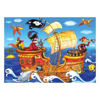 Авис, avis, Детски пъзел, пиратски кораб, 80 части, детски пъзели, пъзел за деца, пъзел, пъзели, puzzle, puzzles