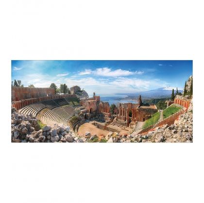 Авис, Панорамен пъзел, Античен театър Таормина, Италия, 1000 части, пъзел, пъзели, puzzle, puzzles