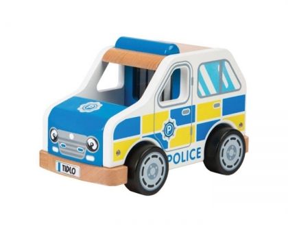 Bigjigs, Дървена полицейска кола, дървена кола, полицейска кола, кола. количка, дървена играчка, детска играчка, детски играчки, игра, игри, играчка, играчки