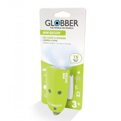 Globber - Фенерче с 15 мелодии за тротинетка или велосипед, Зелено
