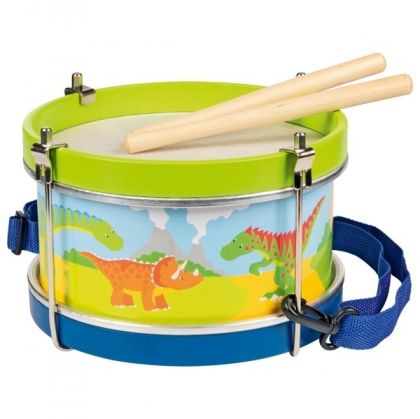 Goki, барабан, музикална играчка, барабан - динозаври, детко барабанче, детска играчка, играчка - барабан