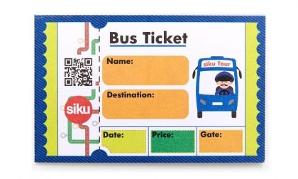 SIKU, детски комплект,  автобусна спирка, метален бус, пластмасова спирка, спирка, бус, бусче, автомат за билети, лампи, игра, игри, играчка, играчки