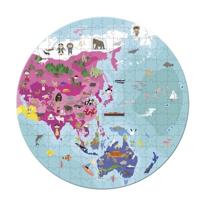 janod, детски образователен пъзел, карта на света, пъзел, пъзели, puzzle, puzzles