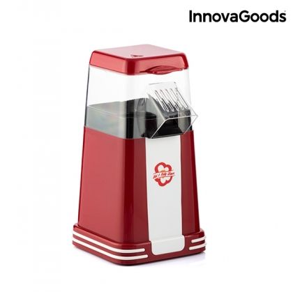 InnovaGoods - Машина за пуканки Hot & Salty Times - 1200W Червена