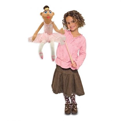 melissa&doug, кукла за куклен театър, кукли за ръце, театрална кукла, кукла балерина, балерина, кукла, кукличка, игра, играчка, игри