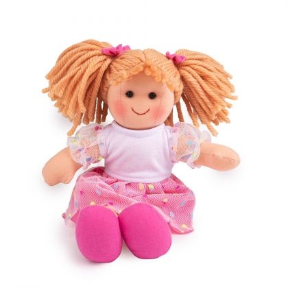 Bigjigs - Детска мека кукла - Дарси - 25 см
