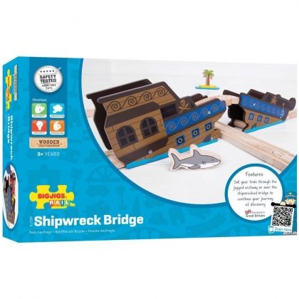 Bigjigs - Дървен корабокрушенски мост 