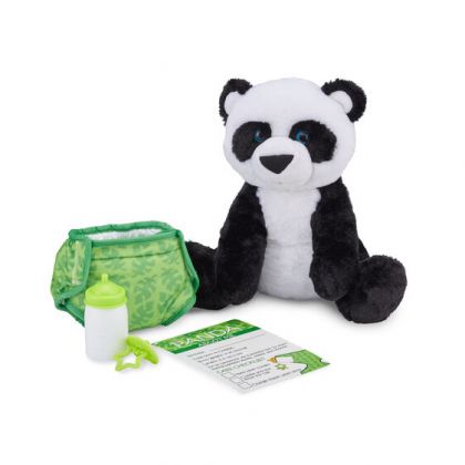 Melissa & Doug, играчка, играчки, детска играчка, детски играчки, игра, плюшена играчка, плюшени играчки, мека играчка, играчка за гушкане, плюшено бебе панда, плюшена панда, панда, панда за гушкане, бебе панда, плюшена панда, панда с аксесоари