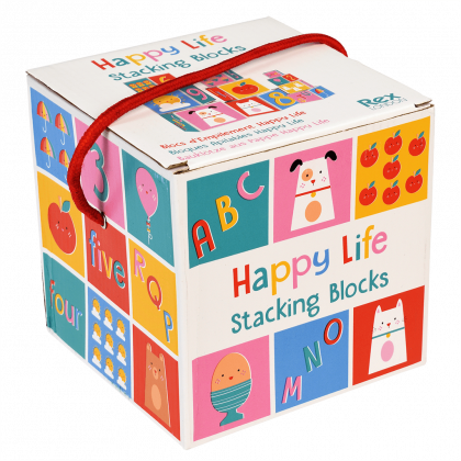 Rex London - Образователни картонени кубчета - Щастлив живот 
