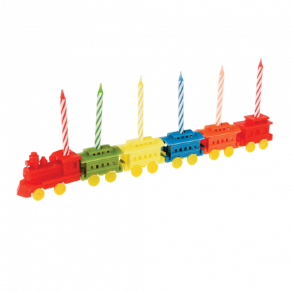 Rex London - Комплект от 6 свещника със свещи - Парти влак 