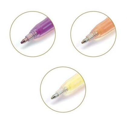 Djeco - Комплект с променящи се гел химикалки - Пастелни цветове - 6 броя 