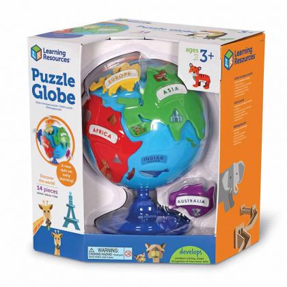 Learning Resources, играчка, играчки, игра, игри, детска играчка, детски глобус, глобус за деца, детски образователен глобус, глобус-пъзел, глобус с парчета пъзел - континетите, детски глобус-пъзел, пъзел с континентите, образователна играчка