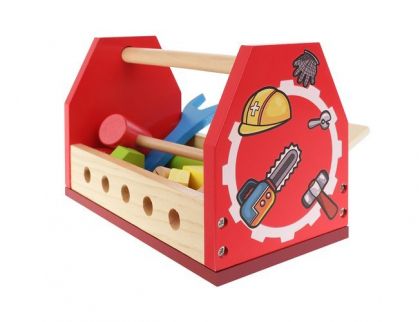 играчка, играчки, детска играчка, детски играчки, дървена кутия с инструменти, дървени инструменти, играчки от дърво, кутия с инструменти малкия майстор, играчка за креативни деца, дървени инструменти за деца