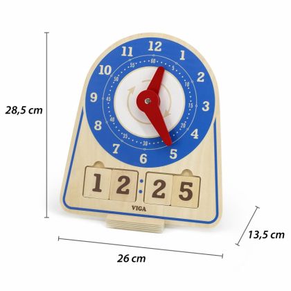 Viga - Дървена образователна играчка - Часовник 