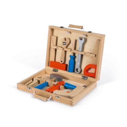 Janod, играчка, играчки, дървена играчка, дървено куфарче с инструменти, дървена играчка куфарче с инструменти, дървени инструменти, инструменти за игра, дървени инструменти за игра, продукти Janod, играчки janod