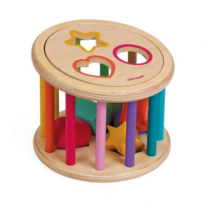 Janod, играчка, играчки, дървена играчка, дървени играчки, дървен сортер, сортер с формички, дървен сортер с формички, сортери за деца, детски сортери, дървени сортери, продукти Janod, играчки Janod