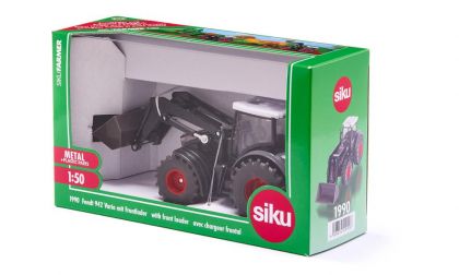 Siku - Трактор Fendt 942 Vario с челен товарач 