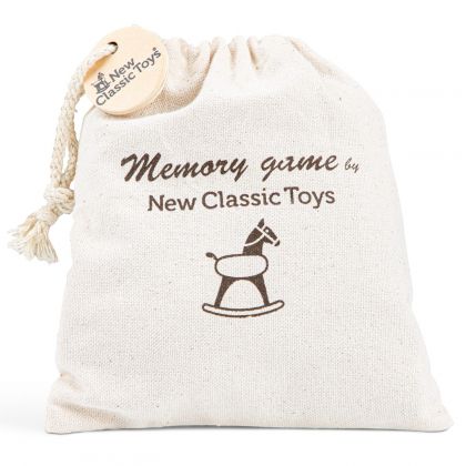 New Classic Toys - Дървена игра за памет - Животни 