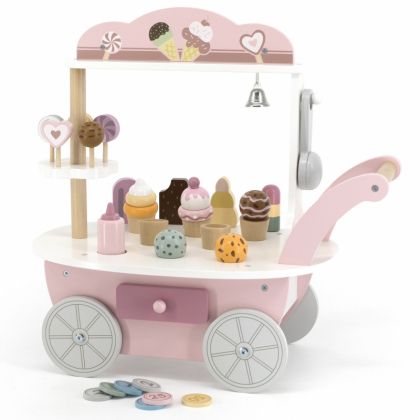 Viga, играчка, играчки, дървена играчка, дървен щанд за сладолед, дървена играчка направи си сам сладолед,, количка за сладолед, дървена количка за сладолед, играчка дървена количка за сладолед, магазин за игра, детски магазин за игра, сладоледена количка