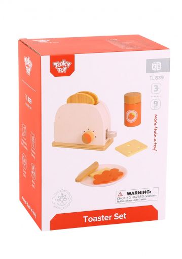 Tooky Toy - Дървен тостер за игра 