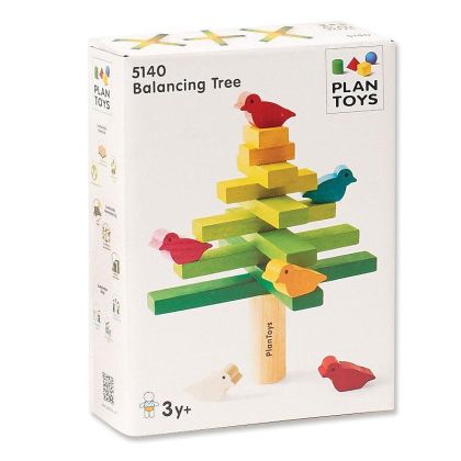 Plantoys - Дървена игра за баланс - Дърво с птички 