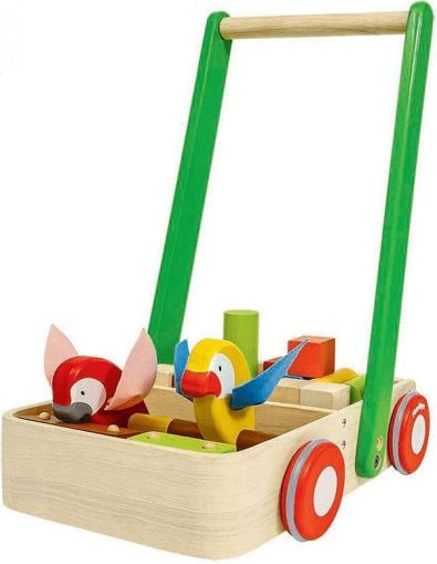Plantoys, играчка, играчки, дървена играчка, дървена проходилка, конструктор, дървена играчка за бутане, количка за бутане с конструктор и ксилофон, количка за бутане, детска количка за бутане, продукти Plantoys, играчки Plantoys ,дървени играчки Plantoys