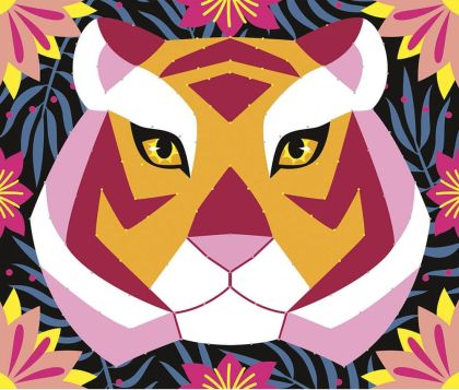 Janod - Креативен комплект за шиене - Животни от джунглата