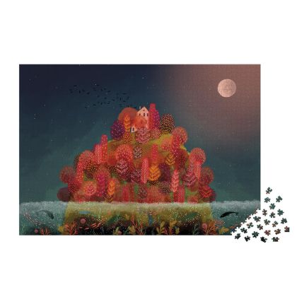 Janod - Пъзел - Червена есен - 2000 части 