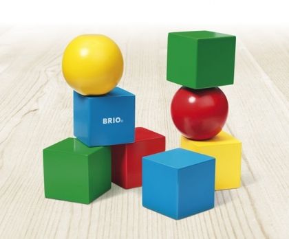 Brio - Дървени кубчета с магнити