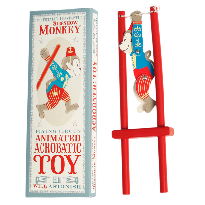 Rex London, играчка, играчки, дървена играчка, играчка от дърво, дървена акробатична маймуна, дървена маймуна, подскачаща маймуна, забавна играчка, акробатична играчка, акробатична маймуна, маймунка от дърво, весела маймуна за игра, продукти Rex London