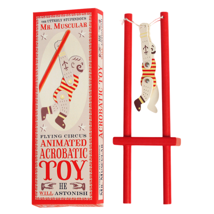 Rex London, играчка, играчки, дървена играчка, дървени играчки, играчка от дърво, акробатична играчка, дървена акробатична играчка, играчка с акробат, забавна играчка с акробат, подскачащ акробат, продукти Rex London, играчки Rex London