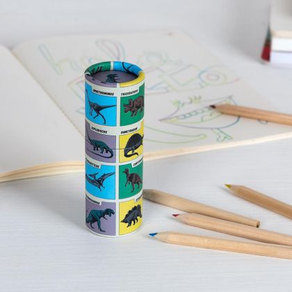 Rex London - Цветни моливи в кутия - Праисторическа земя 