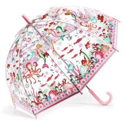 Djeco, чадър, чадъри, детски чадър, детски чадъри, чадъри за деца, чадър за дете, весел детски чадър, весели детски чадъри, креативни чадъри за деца, чадър с руслка, чадър с русалки, чадър с диаметър 70 см, чадъри Djeco, продукти Djeco
