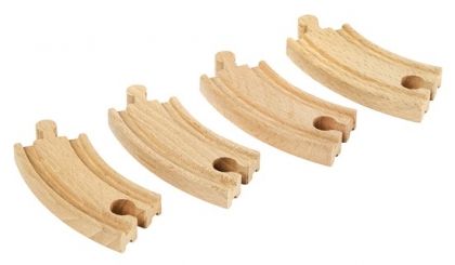 Brio - Дървени релси за влакче малки