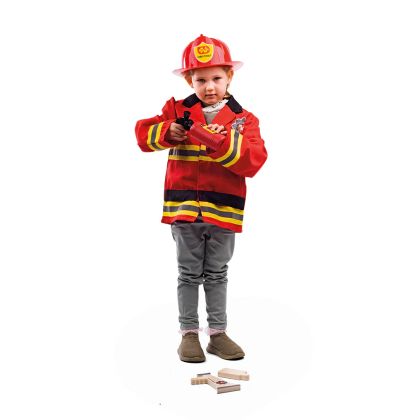 Bigjigs - Детски карнавален костюм Малък пожарникар