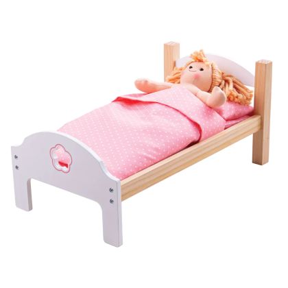Bigjigs - Детско дървено креватче за кукли