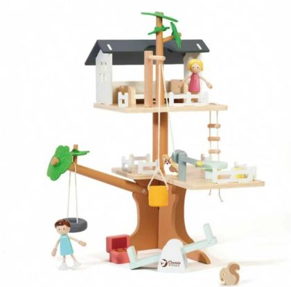 Classic World, играчка, играчки, дървена играчка, дървени играчки, дървена къщичка, къщичка за кукли, детска къща за кукли, къща на дърво, къща на дърво с аксесоари, детска къща на дърво с аксесоари, продукти Classic World, играчки Classic World