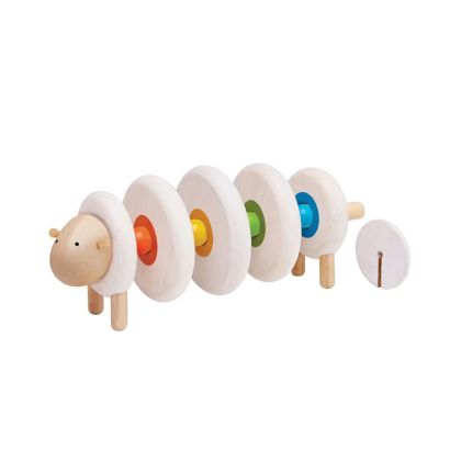 Дървена играчка за нанизване - Овца - PlanToys
