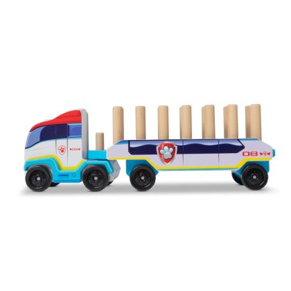 Дървен камион с кубчета с азбуката - Melissa & Doug