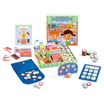 Комплект за игра с фигурки - Малкият магазин на Лио и Мия - Djeco