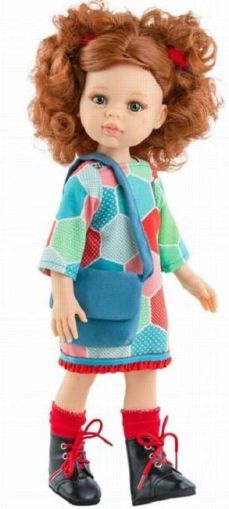 Комплект дрехи за кукла Paola Reina - Цветна рокля 32 cm - Paola Reina
