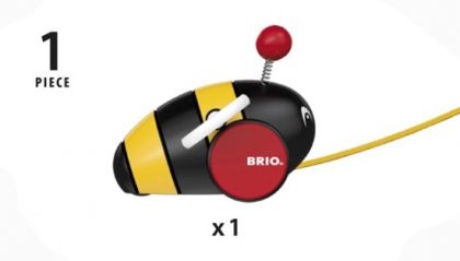 Brio - Дървена Пчела за дърпане