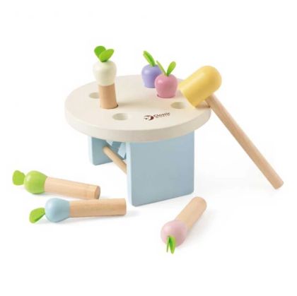 Дървена детска игра с чукче - Овощна градина - Classic World