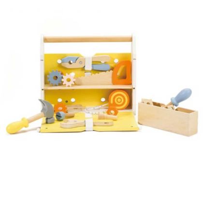 Дървена детска кутия с инструменти - Classic World