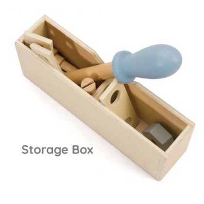 Дървена детска кутия с инструменти - Classic World