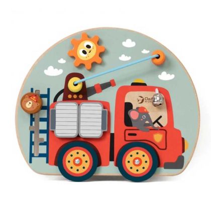Дървена детска игра - Пожарникарска кола - Classic World