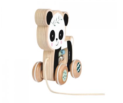 Дървена играчка за дърпане - Панда - Eichhorn
